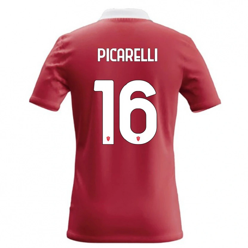 DanxenメンズMarco Picarelli#16赤 白ホームシャツ2026/27ジャージーユニフォーム