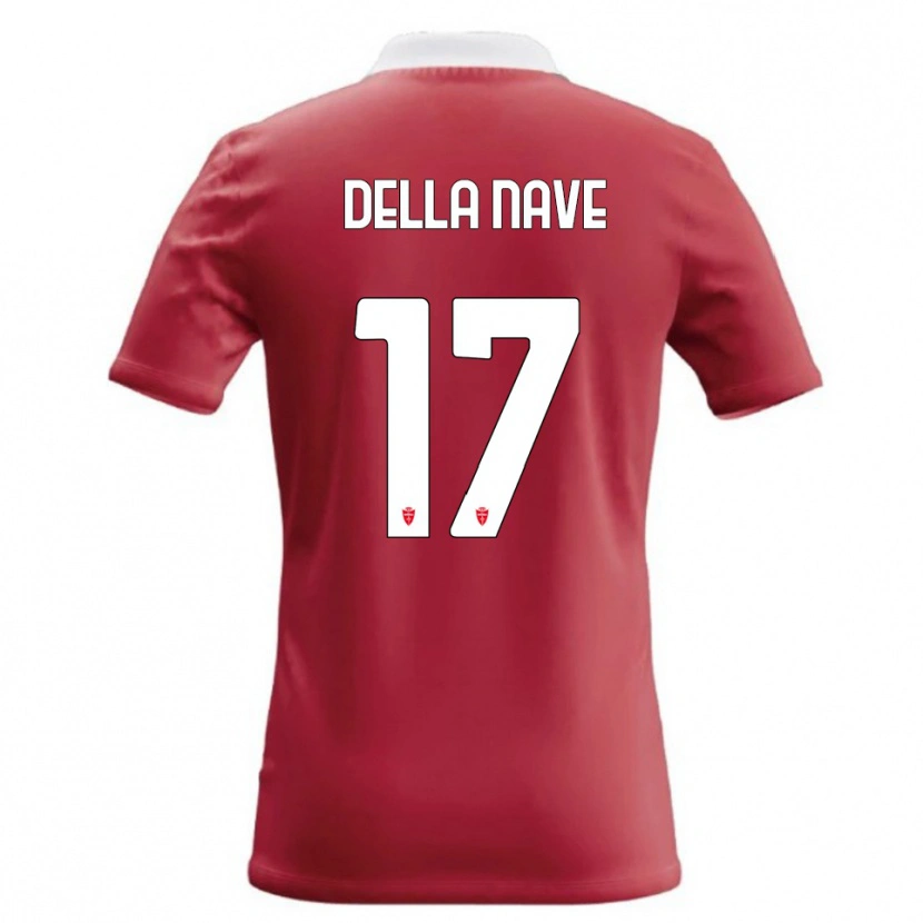 DanxenメンズAlex Ortolani Della Nave#17赤 白ホームシャツ2026/27ジャージーユニフォーム