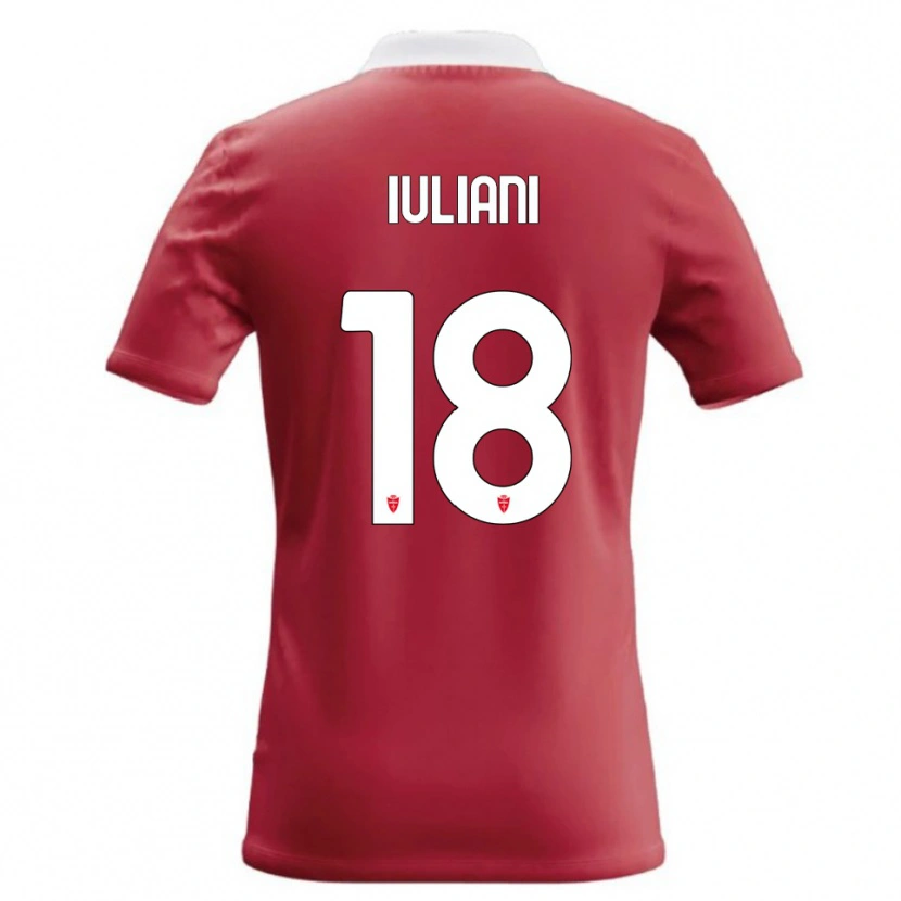 DanxenメンズGiacomo Iuliani#18赤 白ホームシャツ2026/27ジャージーユニフォーム