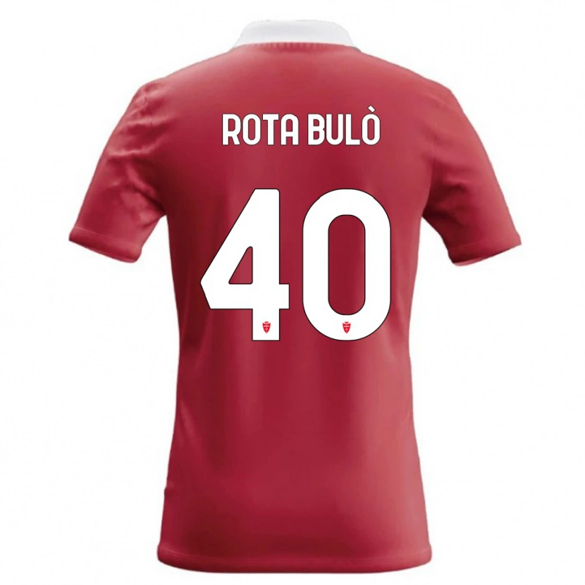 DanxenメンズPietro Rota Bulò#40赤 白ホームシャツ2026/27ジャージーユニフォーム