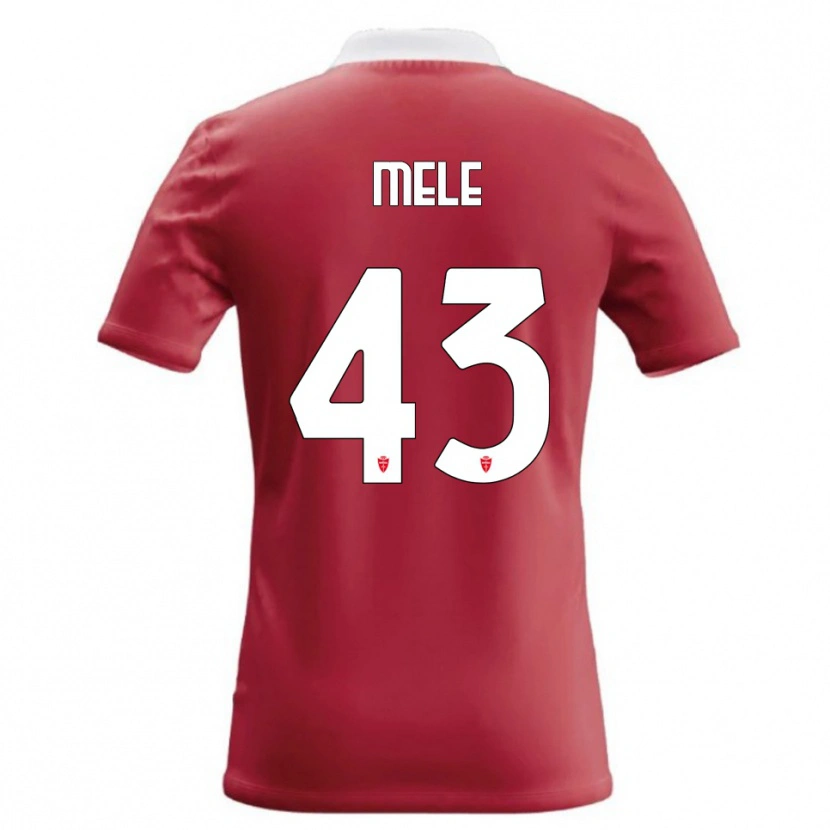 DanxenメンズFabio Mele#43赤 白ホームシャツ2026/27ジャージーユニフォーム