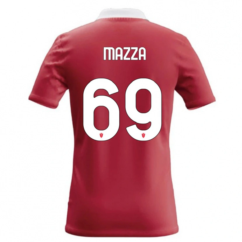 DanxenメンズAndrea Mazza#69赤 白ホームシャツ2026/27ジャージーユニフォーム