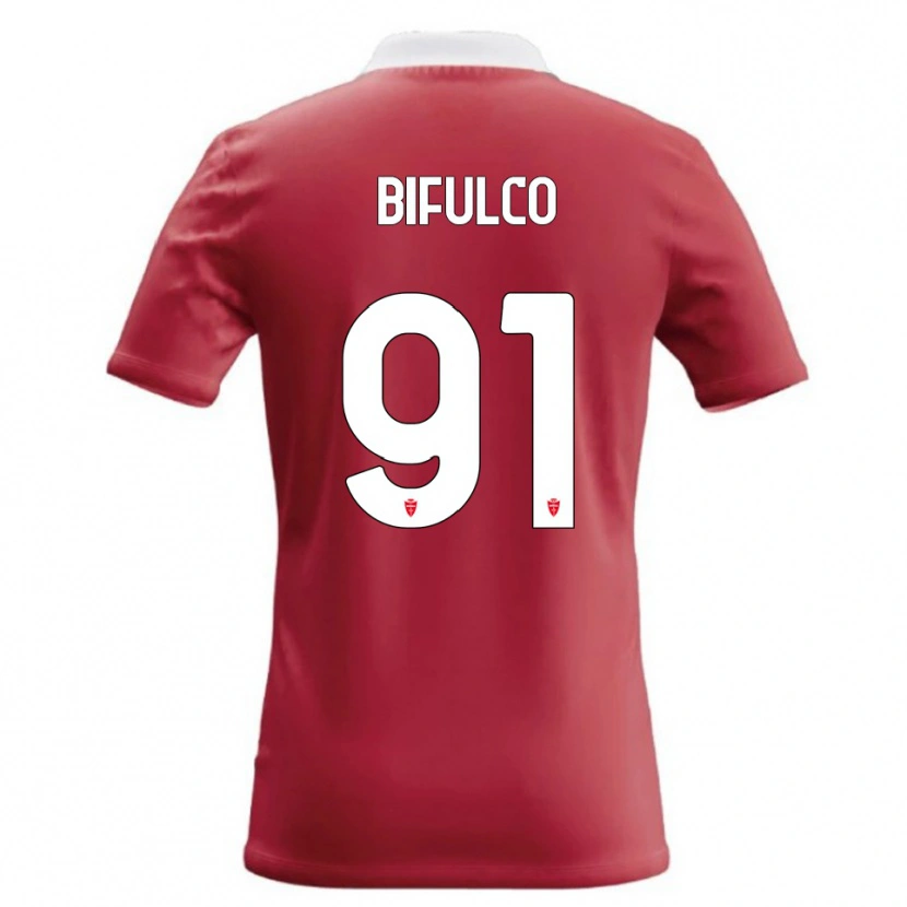 DanxenメンズDavide Bifulco#91赤 白ホームシャツ2026/27ジャージーユニフォーム