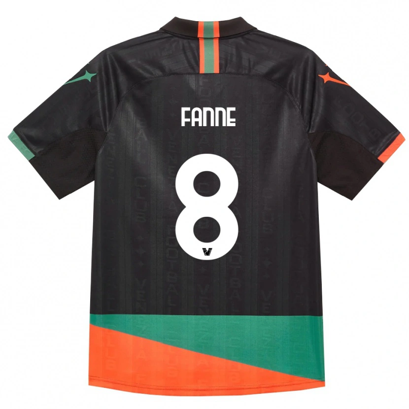 DanxenメンズLamine Fanne#8ブラック オレンジ グリーンホームシャツ2026/27ジャージーユニフォーム
