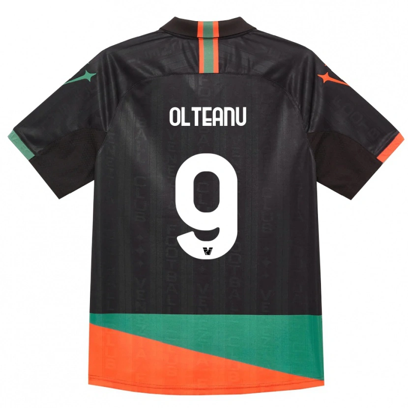 DanxenメンズAlberto Olteanu#9ブラック オレンジ グリーンホームシャツ2026/27ジャージーユニフォーム