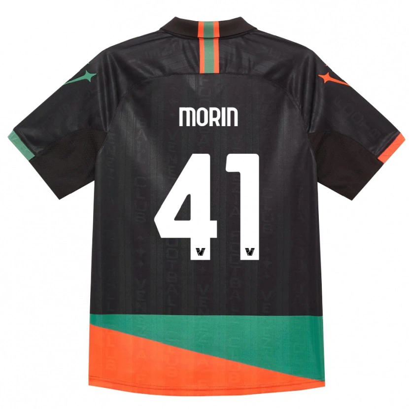 DanxenメンズElena Morin#41ブラック オレンジ グリーンホームシャツ2026/27ジャージーユニフォーム
