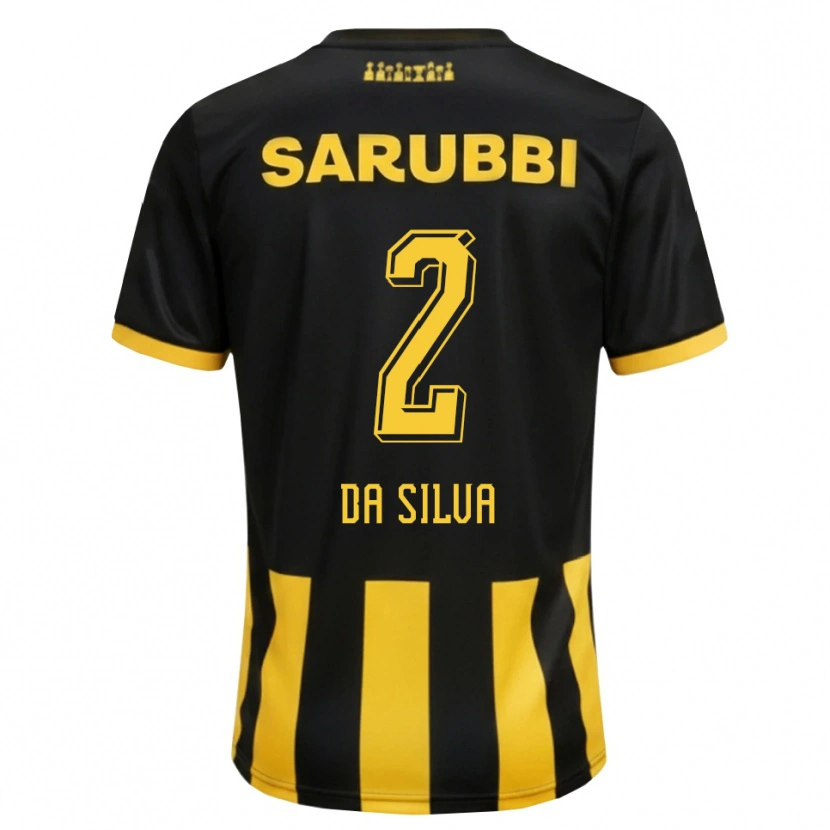DanxenメンズGabriel Da Silva#2黒 黄色ホームシャツ2026/27ジャージーユニフォーム