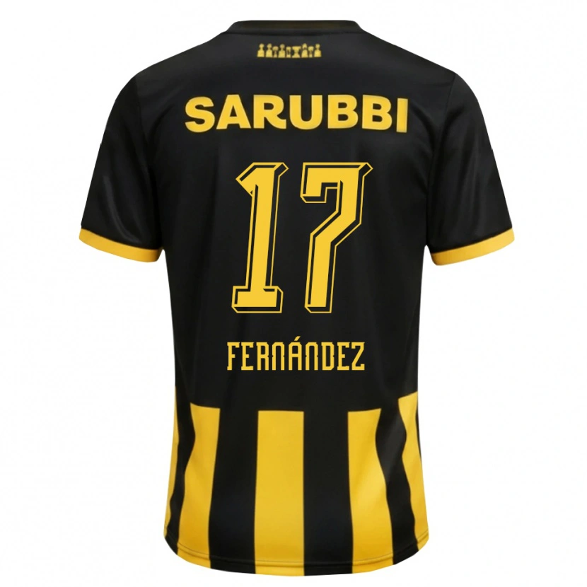 Danxenメンズエセキエル・フェルナンデス#17黒 黄色ホームシャツ2026/27ジャージーユニフォーム