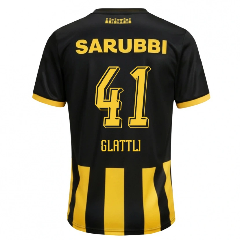 DanxenメンズTiago Glattli#41黒 黄色ホームシャツ2026/27ジャージーユニフォーム