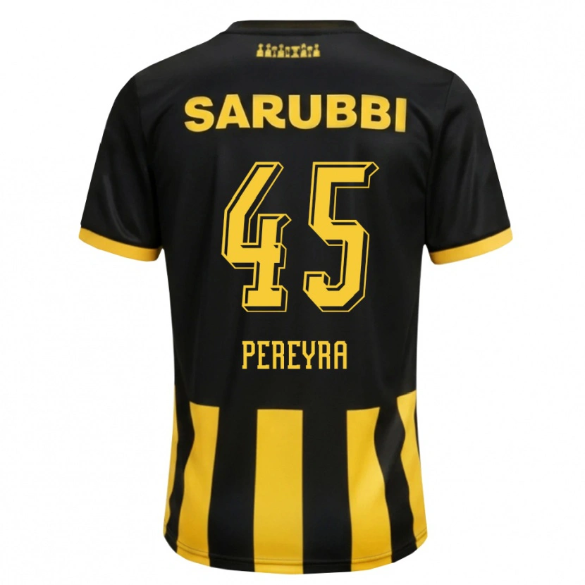 DanxenメンズEstevan Pereyra#45黒 黄色ホームシャツ2026/27ジャージーユニフォーム
