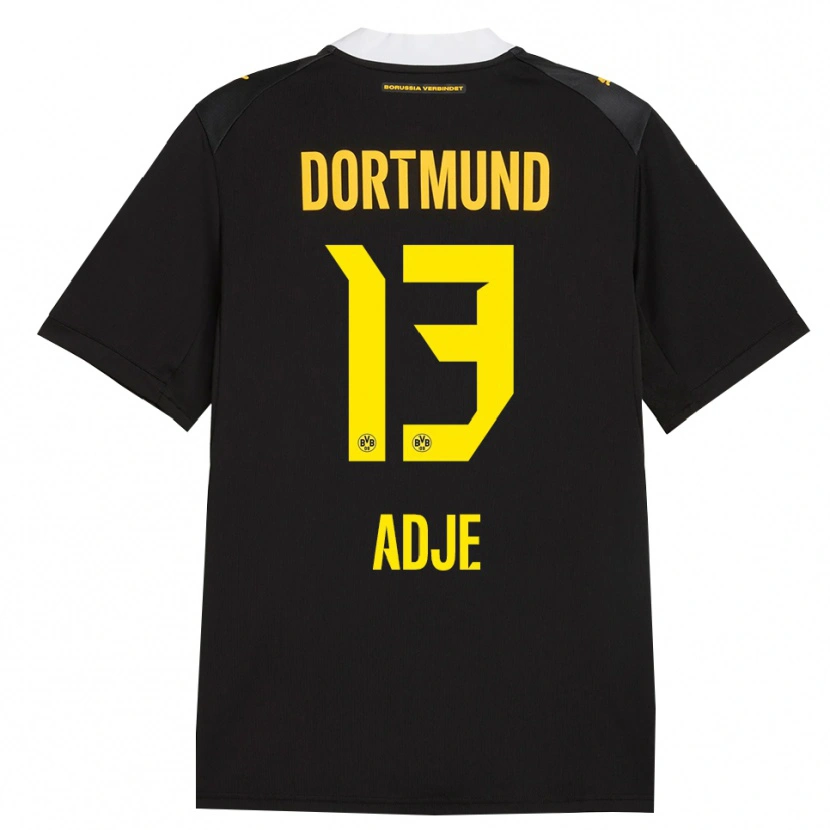 DanxenメンズMiguel Adje#13ブラック レッド イエローアウェイシャツ2026/27ジャージーユニフォーム