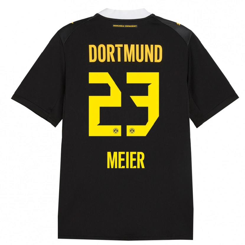 DanxenメンズMaximilian Meier#23ブラック レッド イエローアウェイシャツ2026/27ジャージーユニフォーム