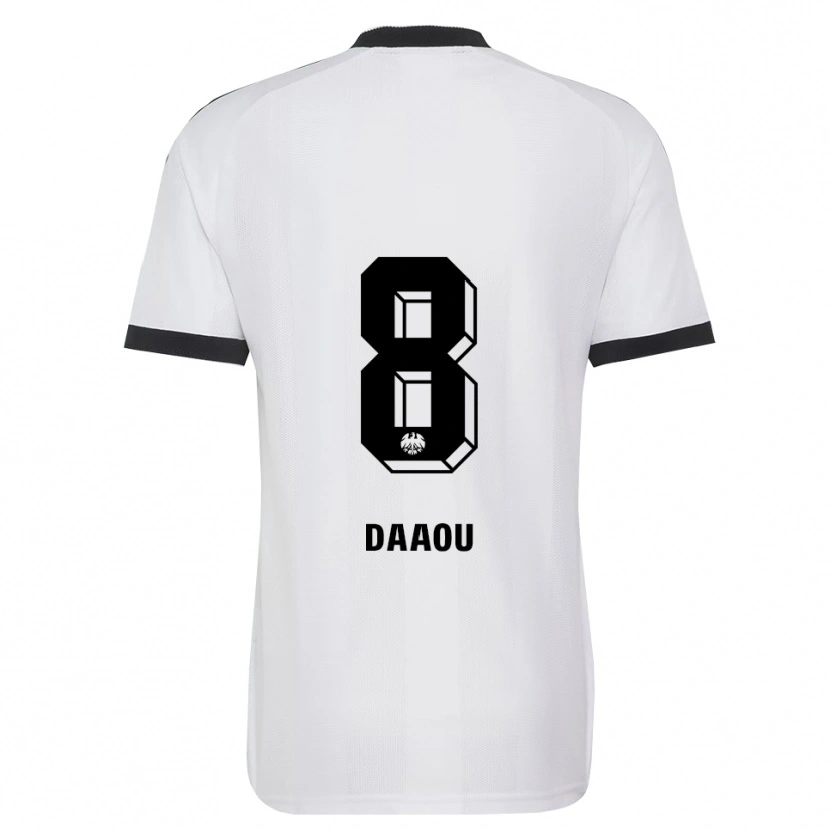 DanxenメンズBilal Daaou#8ブラック ホワイトアウェイシャツ2026/27ジャージーユニフォーム
