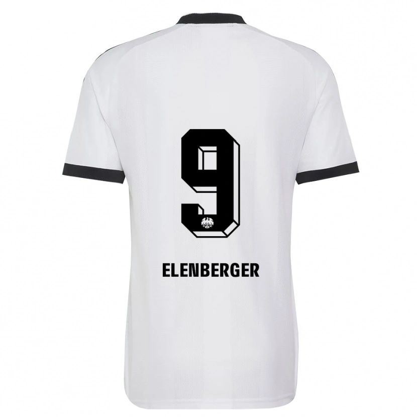 DanxenメンズSamuel Elenberger#9ブラック ホワイトアウェイシャツ2026/27ジャージーユニフォーム
