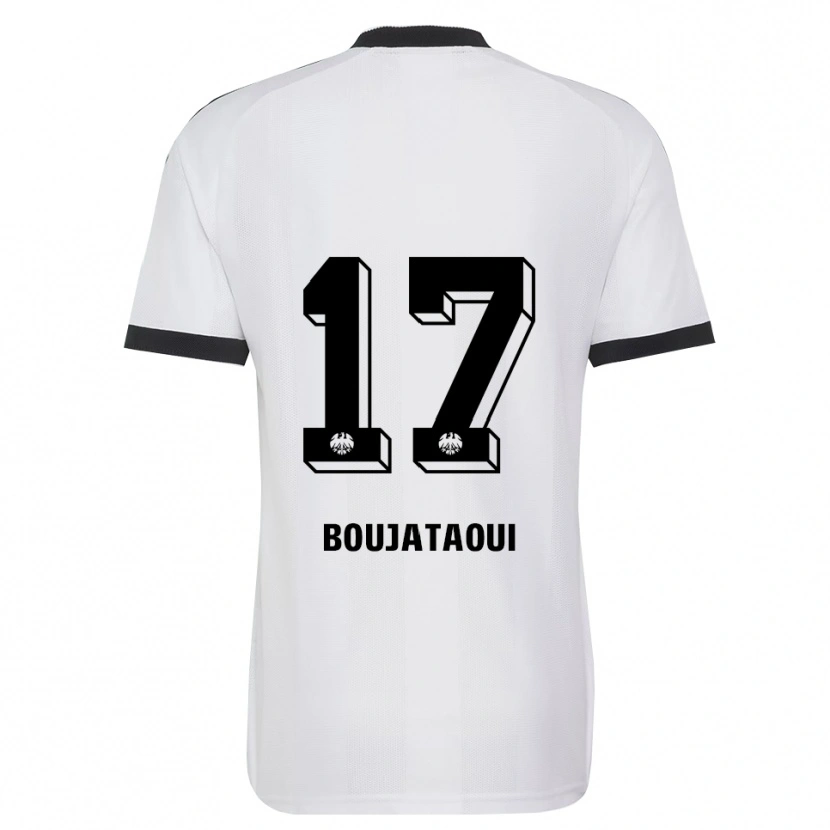 DanxenメンズTarik Boujataoui#17ブラック ホワイトアウェイシャツ2026/27ジャージーユニフォーム