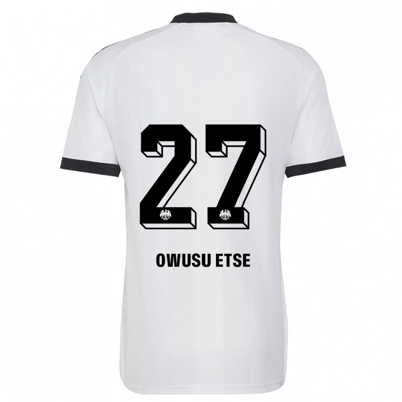 DanxenメンズCollin Owusu Etse#27ブラック ホワイトアウェイシャツ2026/27ジャージーユニフォーム