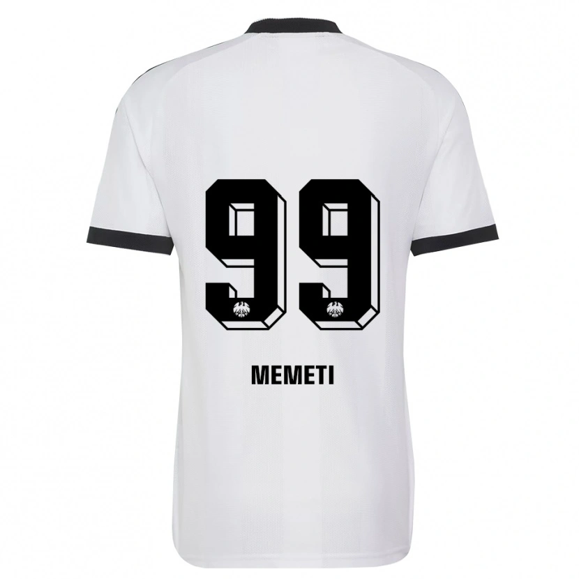 DanxenメンズEreleta Memeti#99ブラック ホワイトアウェイシャツ2026/27ジャージーユニフォーム