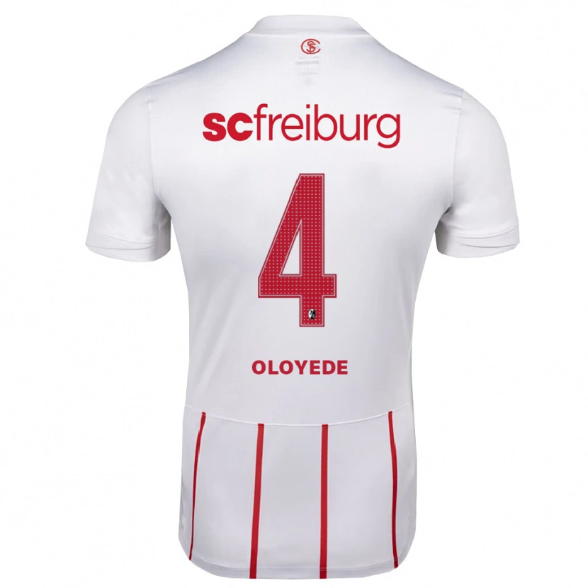 DanxenメンズSebastian Oloyede#4ホワイト レッド イエローアウェイシャツ2026/27ジャージーユニフォーム