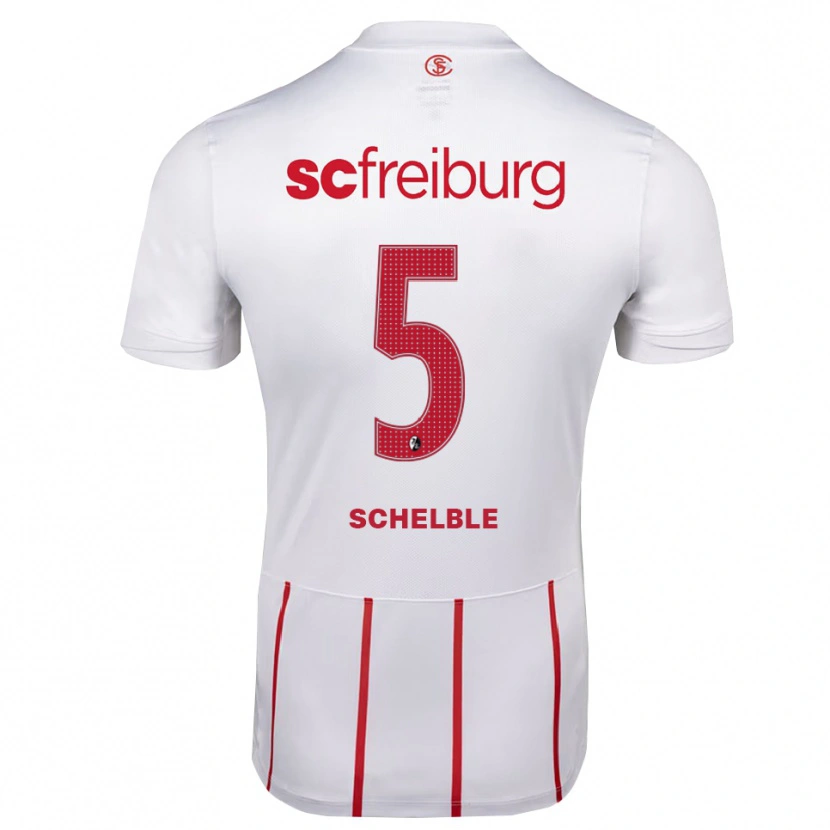 DanxenメンズRicardo Schelble#5ホワイト レッド イエローアウェイシャツ2026/27ジャージーユニフォーム