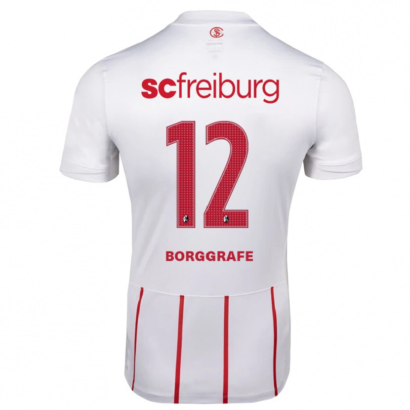 DanxenメンズRafaela Borggräfe#12ホワイト レッド イエローアウェイシャツ2026/27ジャージーユニフォーム