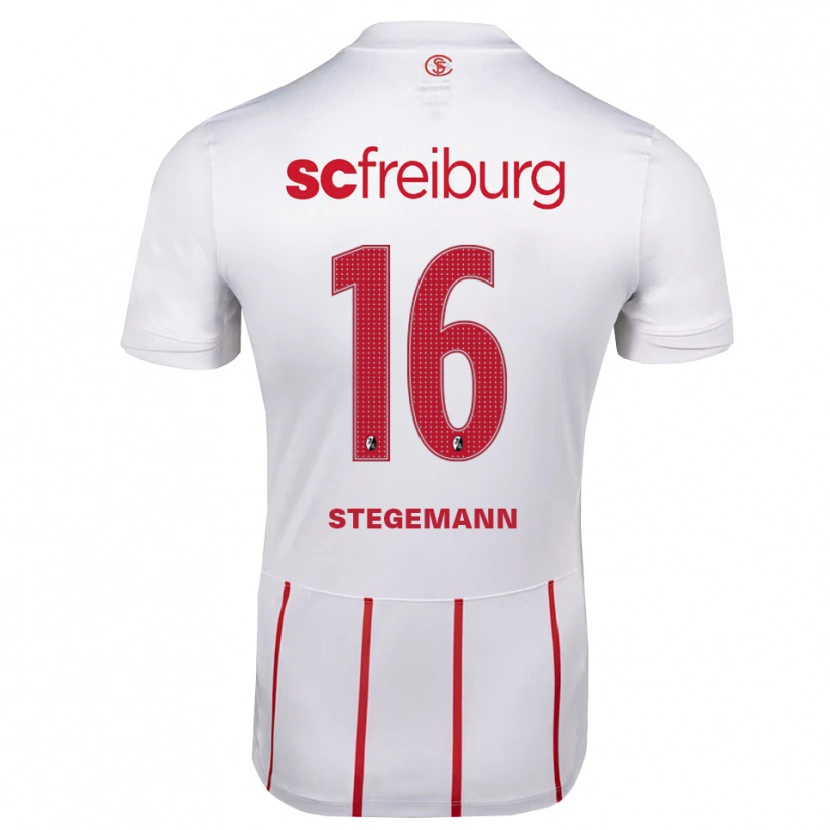 DanxenメンズGreta Stegemann#16ホワイト レッド イエローアウェイシャツ2026/27ジャージーユニフォーム