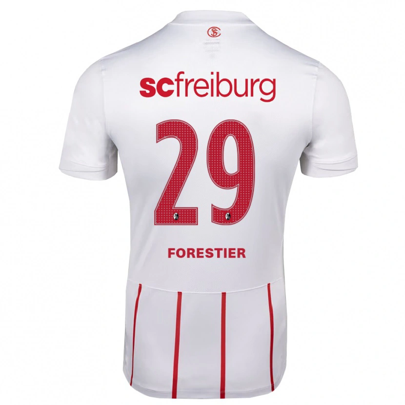 DanxenメンズLuis Forestier#29ホワイト レッド イエローアウェイシャツ2026/27ジャージーユニフォーム