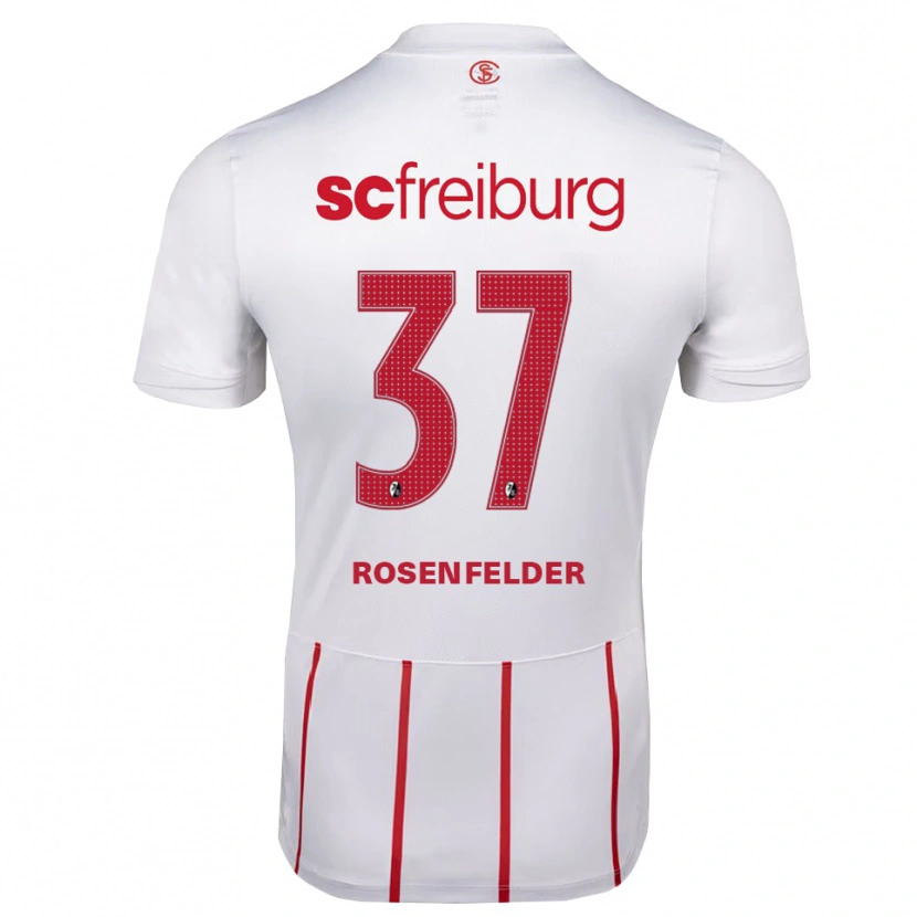DanxenメンズMax Rosenfelder#37ホワイト レッド イエローアウェイシャツ2026/27ジャージーユニフォーム