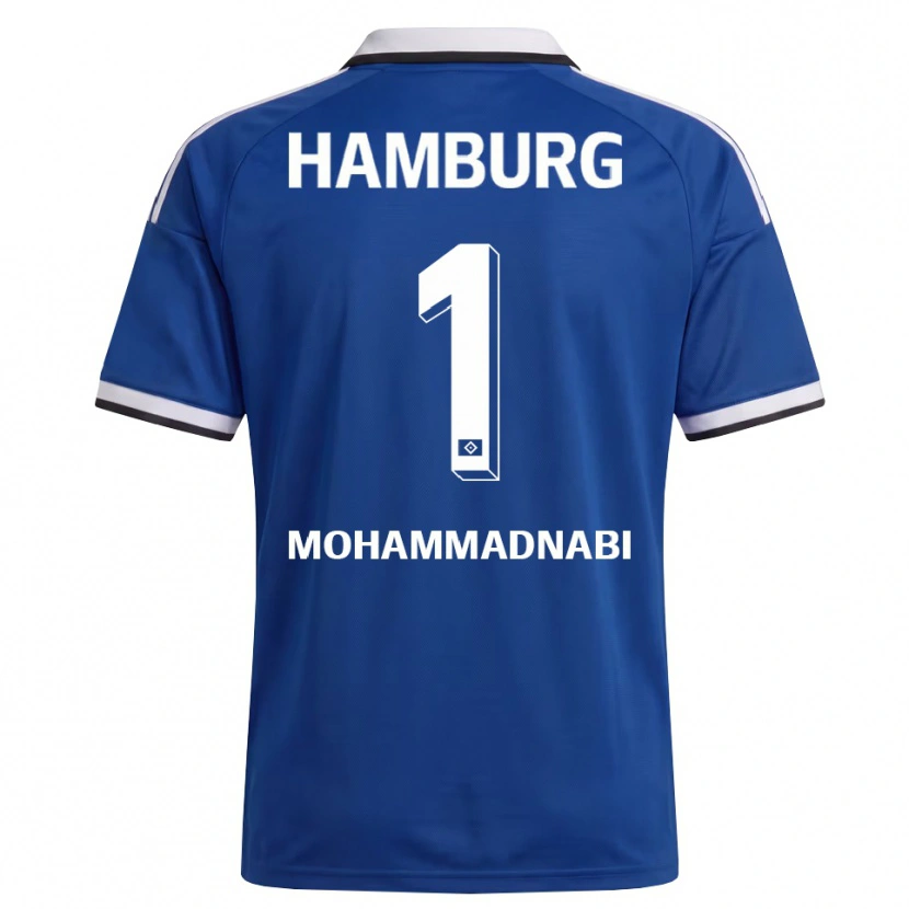 DanxenメンズBenjamin Mohammadnabi#1ホワイト ブルーアウェイシャツ2026/27ジャージーユニフォーム
