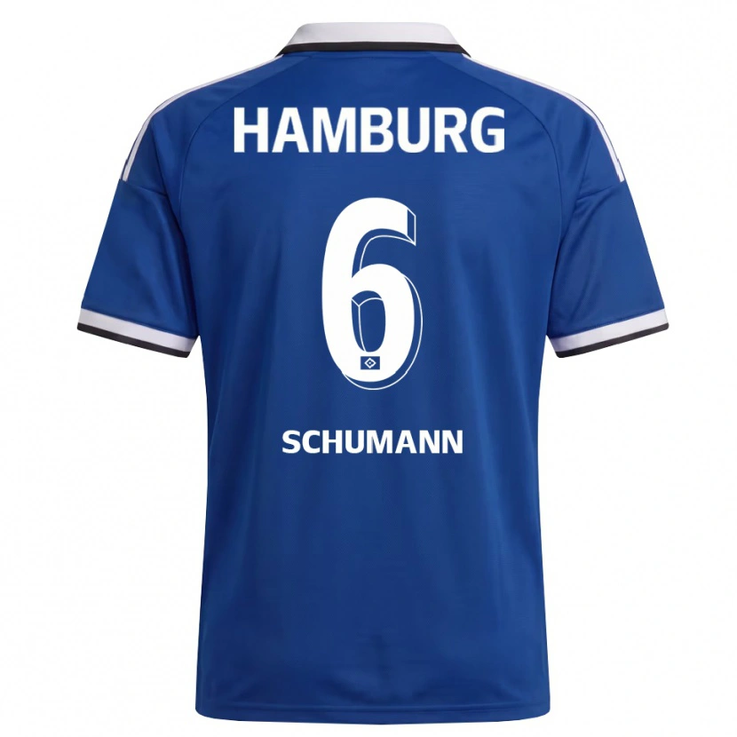 DanxenメンズHenri Schümann#6ホワイト ブルーアウェイシャツ2026/27ジャージーユニフォーム