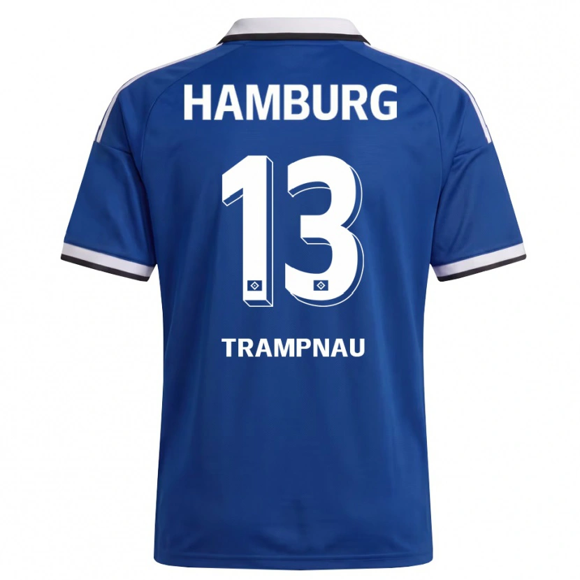 DanxenメンズHannes Trampnau#13ホワイト ブルーアウェイシャツ2026/27ジャージーユニフォーム