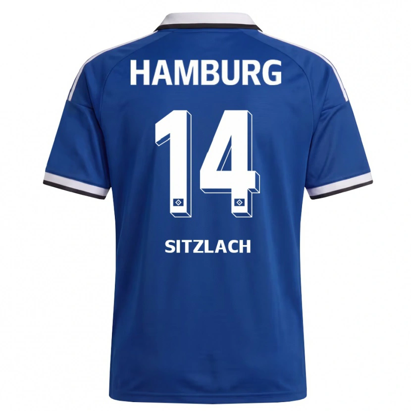 DanxenメンズRobin Sitzlach#14ホワイト ブルーアウェイシャツ2026/27ジャージーユニフォーム