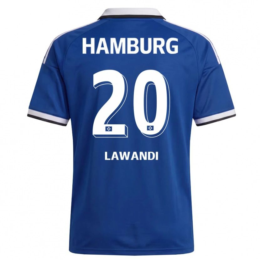 DanxenメンズAlexander Lawandi#20ホワイト ブルーアウェイシャツ2026/27ジャージーユニフォーム