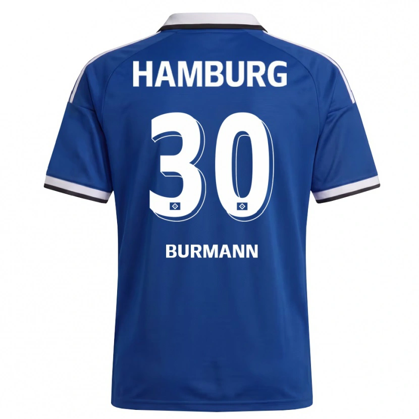 DanxenメンズTarah Burmann#30ホワイト ブルーアウェイシャツ2026/27ジャージーユニフォーム