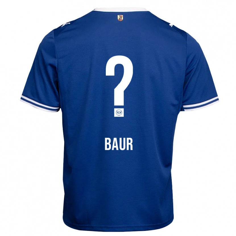 DanxenメンズMartin Baur#0ロイヤルブルー ホワイトアウェイシャツ2026/27ジャージーユニフォーム