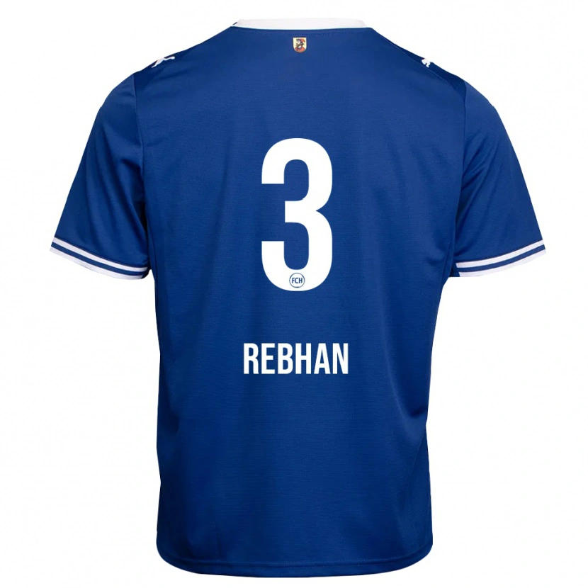 DanxenメンズEmma Rebhan#3ロイヤルブルー ホワイトアウェイシャツ2026/27ジャージーユニフォーム