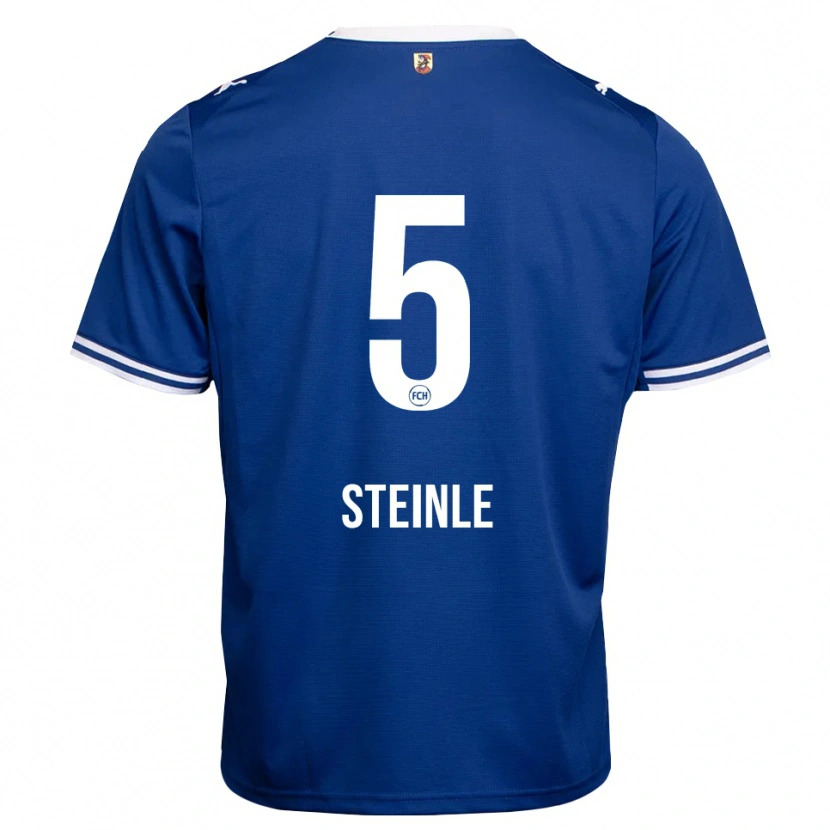 DanxenメンズJoel Steinle#5ロイヤルブルー ホワイトアウェイシャツ2026/27ジャージーユニフォーム