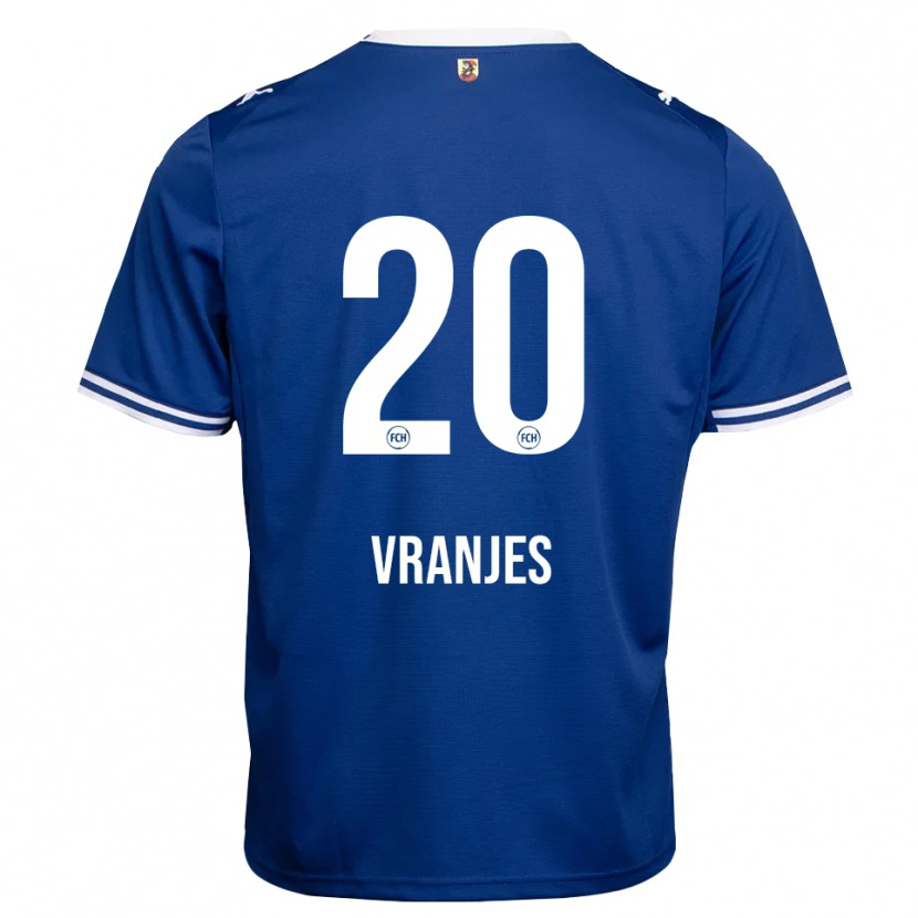 DanxenメンズRafael Vranjes#20ロイヤルブルー ホワイトアウェイシャツ2026/27ジャージーユニフォーム