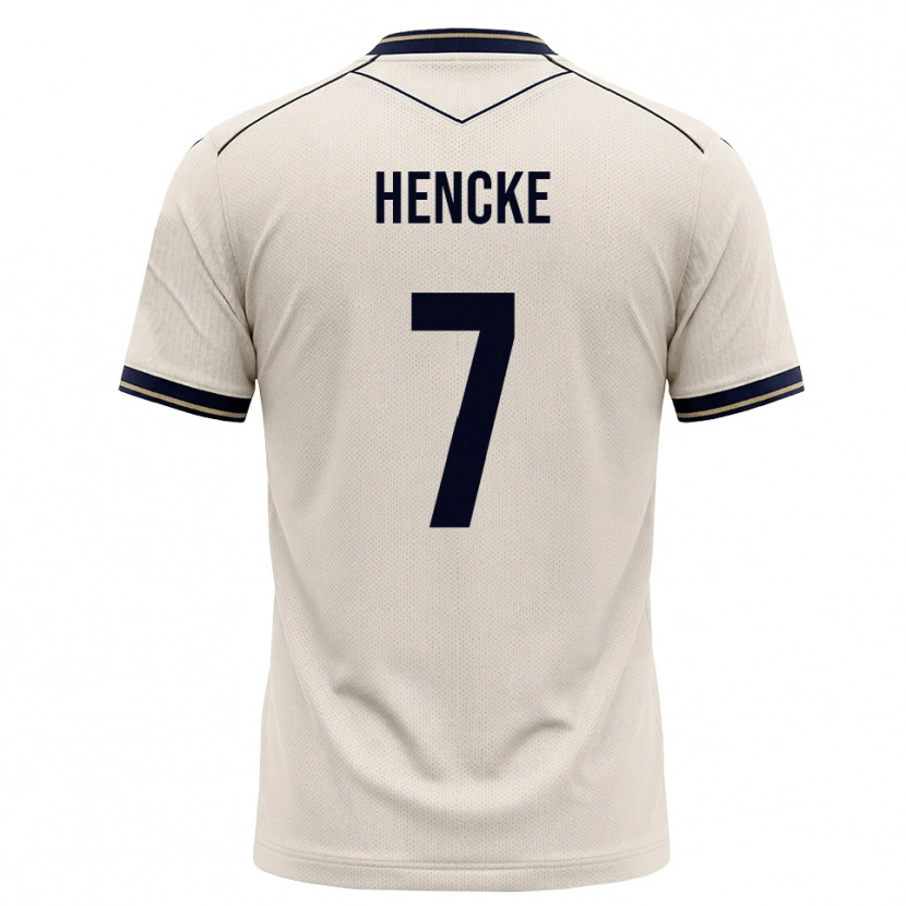 DanxenメンズOskar Hencke#7オフホワイト インクブルーアウェイシャツ2026/27ジャージーユニフォーム