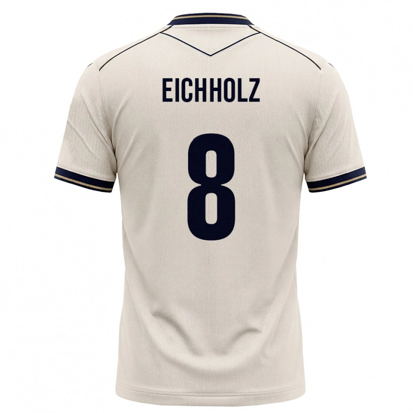 DanxenメンズDamian Eichholz#8オフホワイト インクブルーアウェイシャツ2026/27ジャージーユニフォーム
