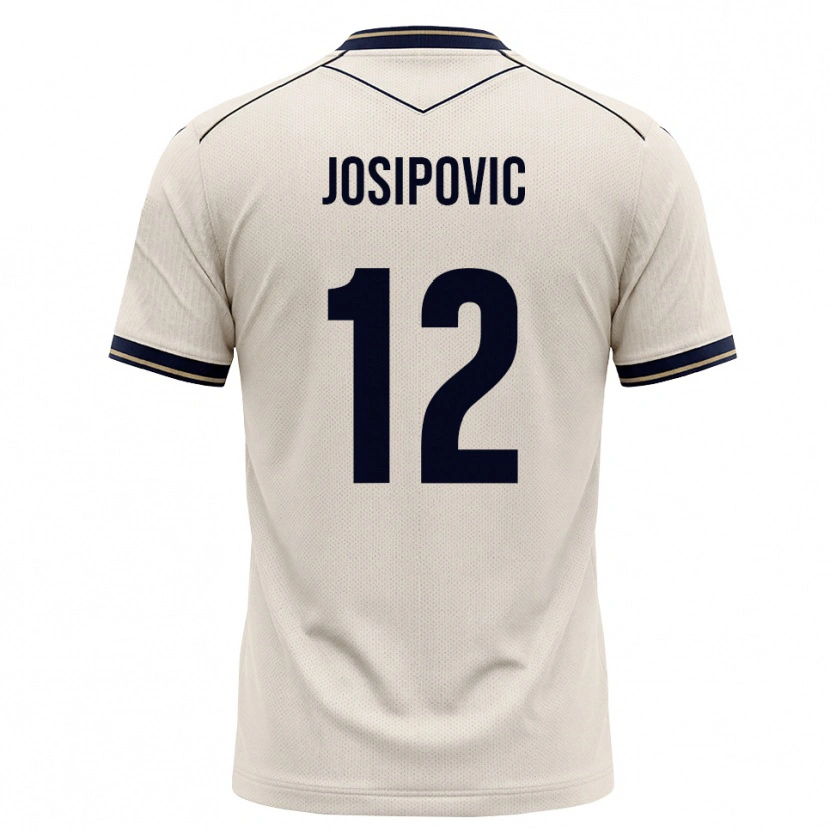 DanxenメンズMihael Josipovic#12オフホワイト インクブルーアウェイシャツ2026/27ジャージーユニフォーム