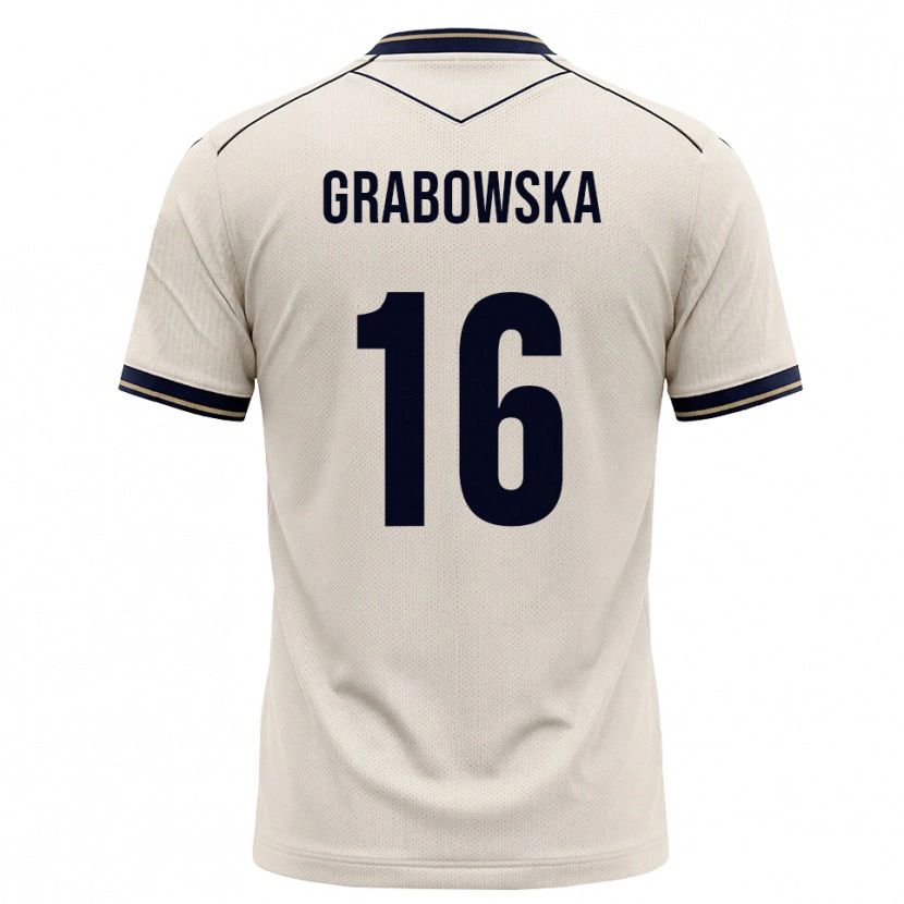 DanxenメンズDominika Grabowska#16オフホワイト インクブルーアウェイシャツ2026/27ジャージーユニフォーム
