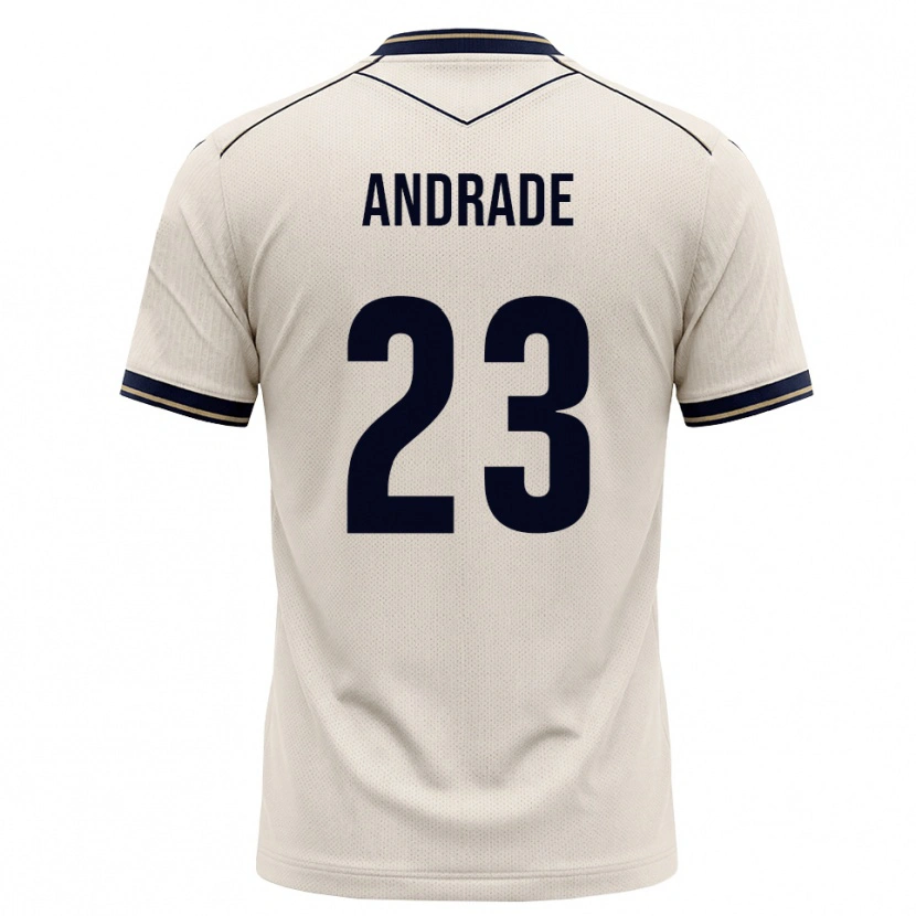 DanxenメンズNickolas Andrade#23オフホワイト インクブルーアウェイシャツ2026/27ジャージーユニフォーム
