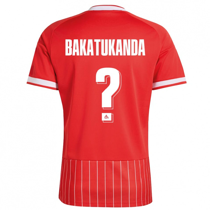 DanxenメンズElias Bakatukanda#0レッド ホワイト グリーンアウェイシャツ2026/27ジャージーユニフォーム