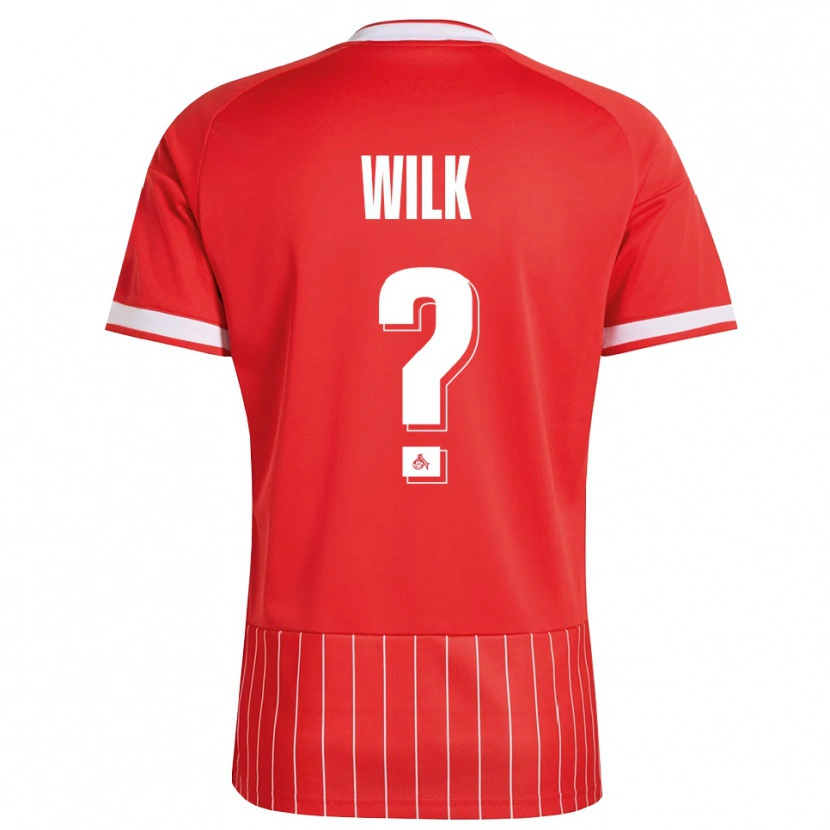 DanxenメンズEmil Wilk#0レッド ホワイト グリーンアウェイシャツ2026/27ジャージーユニフォーム