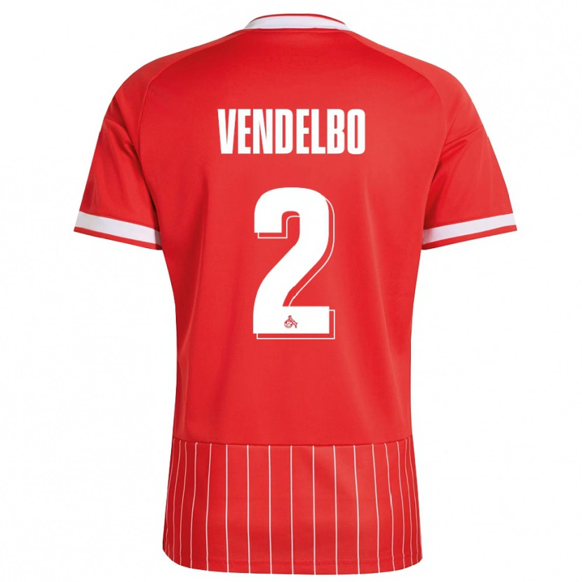 DanxenメンズSofie Vendelbo#2レッド ホワイト グリーンアウェイシャツ2026/27ジャージーユニフォーム