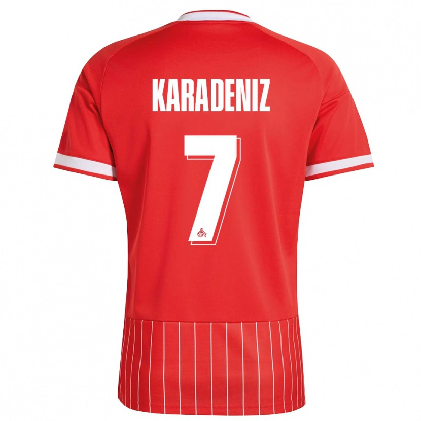 DanxenメンズThierry Karadeniz#7レッド ホワイト グリーンアウェイシャツ2026/27ジャージーユニフォーム