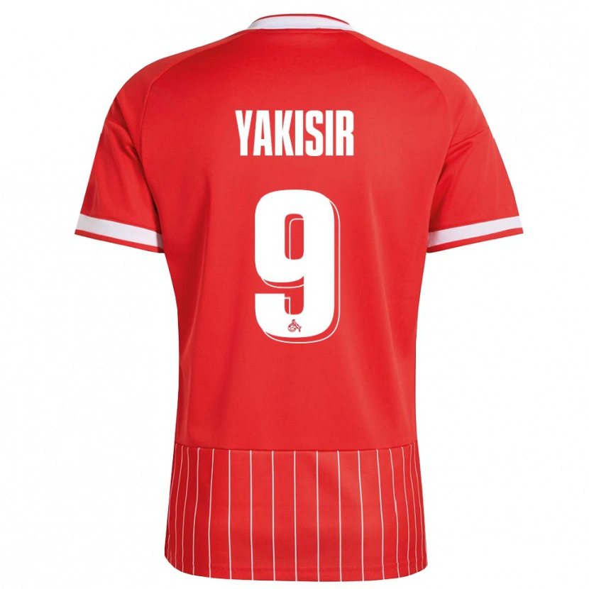 DanxenメンズEmir-Ahmet Yakisir#9レッド ホワイト グリーンアウェイシャツ2026/27ジャージーユニフォーム