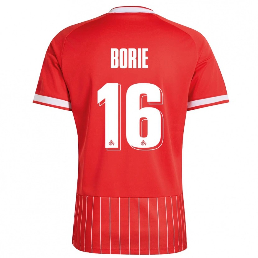 DanxenメンズEtienne Borie#16レッド ホワイト グリーンアウェイシャツ2026/27ジャージーユニフォーム