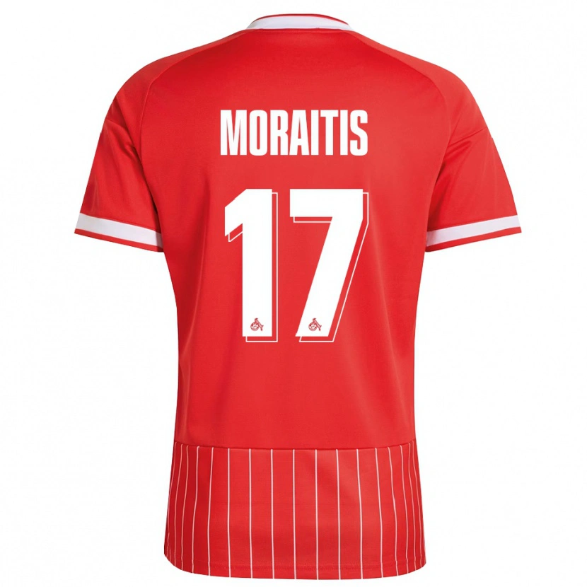 DanxenメンズVictor Moraitis#17レッド ホワイト グリーンアウェイシャツ2026/27ジャージーユニフォーム