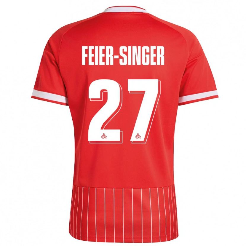 Danxenメンズラウラ・ファイアージンガー#27レッド ホワイト グリーンアウェイシャツ2026/27ジャージーユニフォーム